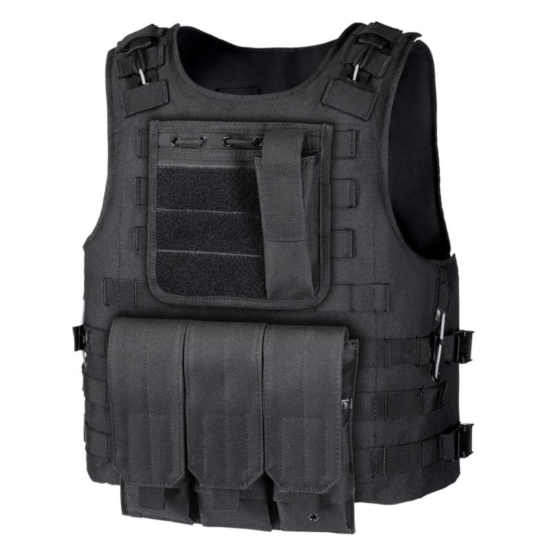 

Tactical Vest Molle Combat Assault Plate Carrier Swat Vest Army Armor Hunting Accessaries, Black