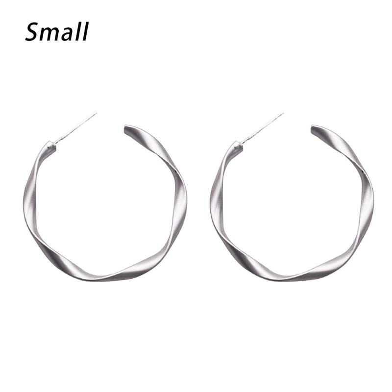 

Gold Open Small Hoop Earings Minimalist MaBrass Geometric Circle