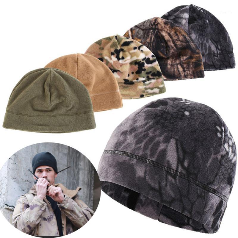 

Unisex Winter Hats Hiking Caps Warm Fleece Fishing Cycling Cap Outdoor Windproof Men Women Hunting Tactical Caps1, Khaki - l