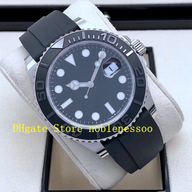

2019 New Styles Mens 42mm Black Dial Watch 226659 Rubber Strap Asia 2813 Automatic Movement Men Men's Watches Sport Wristwatches, Original box