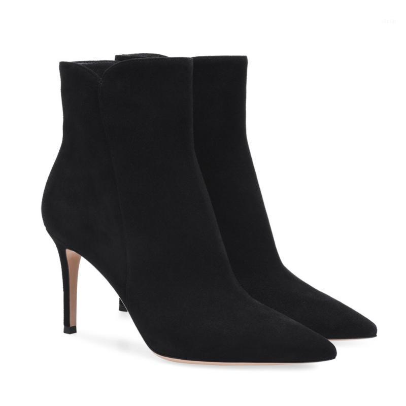 

Winter High Heel Ankle Bootie Women Plus Big Size Bootie Daily Shoes Pointed Toe Pumps Black White Red Grey Brown1