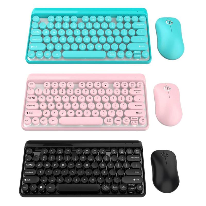 

Wireless Keyboard and Mouse Combo Set 77 keys 2.4G Ultra Slim Quiet Keyboard and Mouse Combo for Windows Laptop PC Notebook