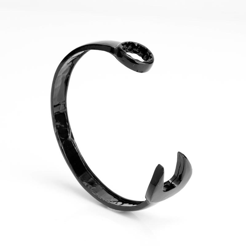 

dongsheng Black Biker Mechanic Wrench Bracelets Punk Style Bracelets Women Men Wristband Jewelry -251