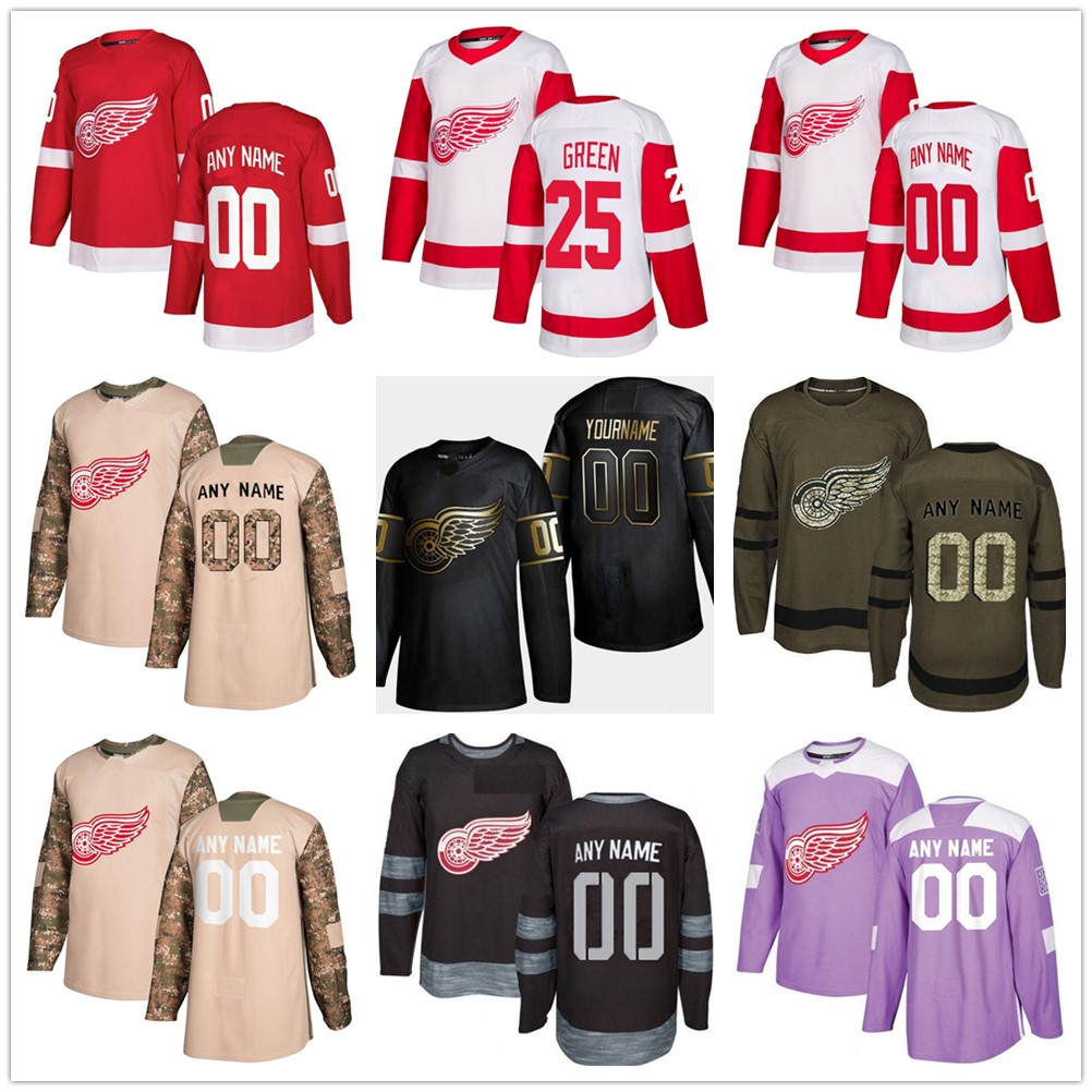 

Customization 2020 News Detroit Red Wings Hockey Jerseys Multiple styles Mens Steve Yzerman Customize Any Name Any Number Hockey Jerseys, Colour 6