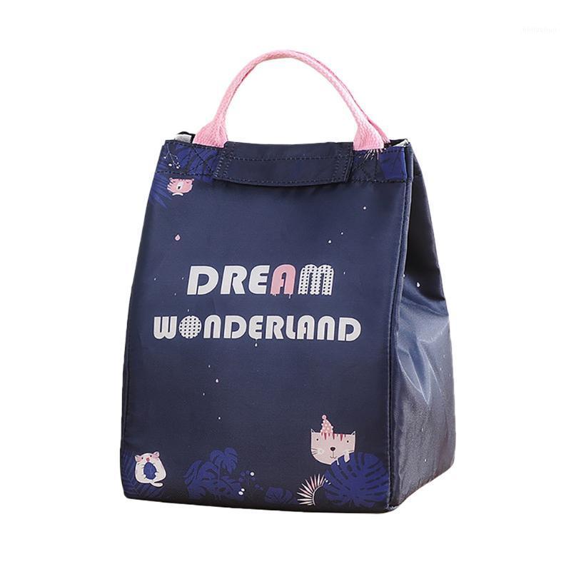 

Cartoon Printed Canvas Lunch Bag Insulated Thermal Cooler Bags Picnic Box Supply Tote Picnic Storage Bag Pouch Lunch Bags1