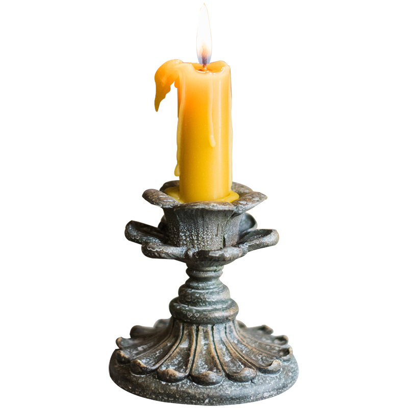 

Vintage Classic Pillar Candle Stand Wedding Centerpiece Candle Holders Gift European Retro Christmas Romantic Home Decor X6T27 T200703