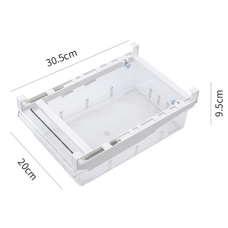 

Refrigerator PET Transparent Drawer Compartment Rectangular Storage Box Household TB Sale