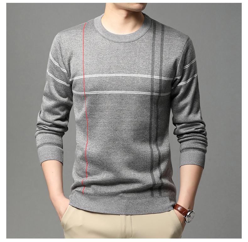 

Sweater men's plus velvet warm round neck Korean trend sweater men's winter leisure padded jacket, Blue