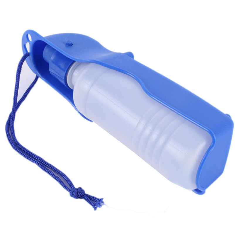 

Transer Pet Dog Water Bottle 250ml 500ml Plastic Portable Water Bottle Pets Outdoor Travel Drinking Water Feeder Bowl