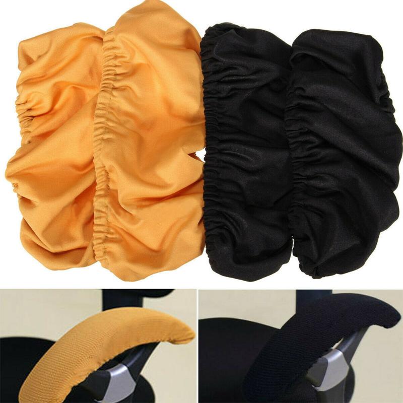 

1pair Accessories Office Chair Armrest Cover Soft Protector Solid Anti Dirty Home Washable Removable Elastic Computer Seat