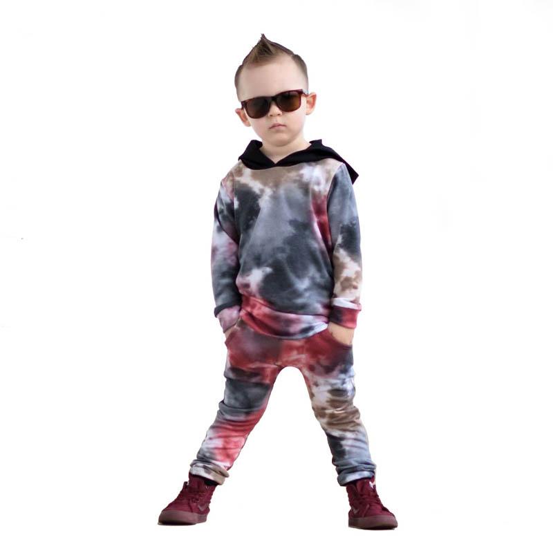 

Boys Suits 2021 New Kids Tracksuit Long Sleeve Hoodie+Trousers Harem Pants 2Pcs Children Sports Set Boys Clothes 1-6Y SM038, Black