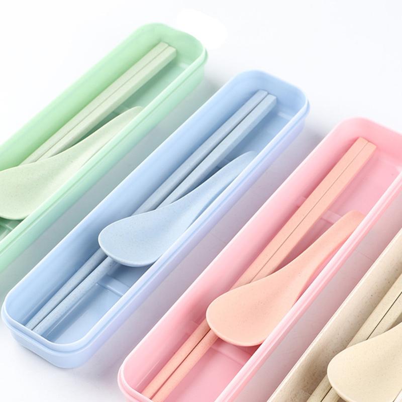 

Kitchen Storage Portable Utensils Holder Case Only with Lid PP Tableware Holder for School, Office, Travel