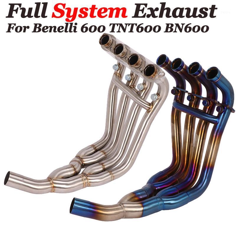 

For Benelli 600 TNT600 BN600 Motorcycle Full Exhaust System Muffler Tube Front Link Pipe Middle Link Escape Moto Muffler1