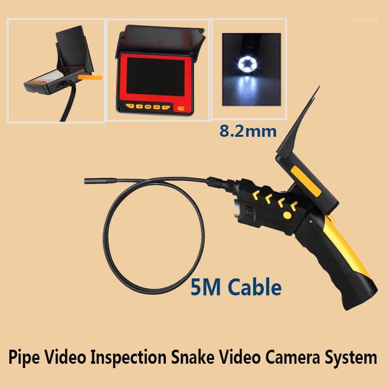 

5M Cable Reel Diameter 8.2MM Camera Head Pipe Video Inspection Snake Video Camera System With Adjustable 6 IR LED And Waterproof1