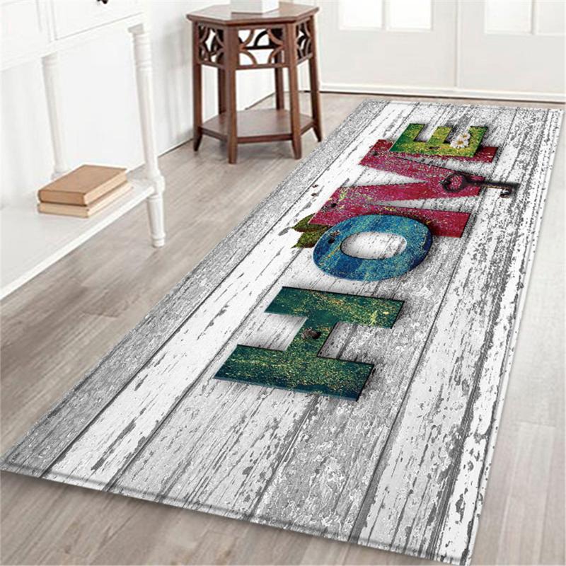 

60*180cm Creative Europe Type 3D Printing Carpet Hallway Doormat Anti-Slip Bathroom Carpet Absorb Water Kitchen Mat/Rug Hot F918