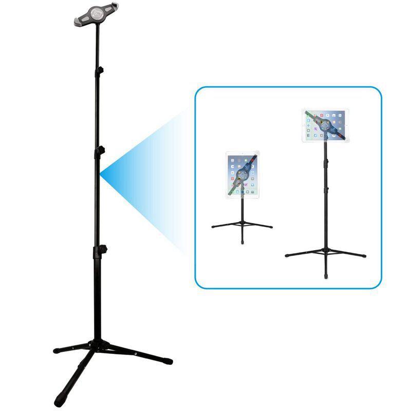 

For and Tablet Tripod Stand, Universal Adjustable 360 Rotating Tripod Tablet Stand for Mini, Air, 1,2,3,4