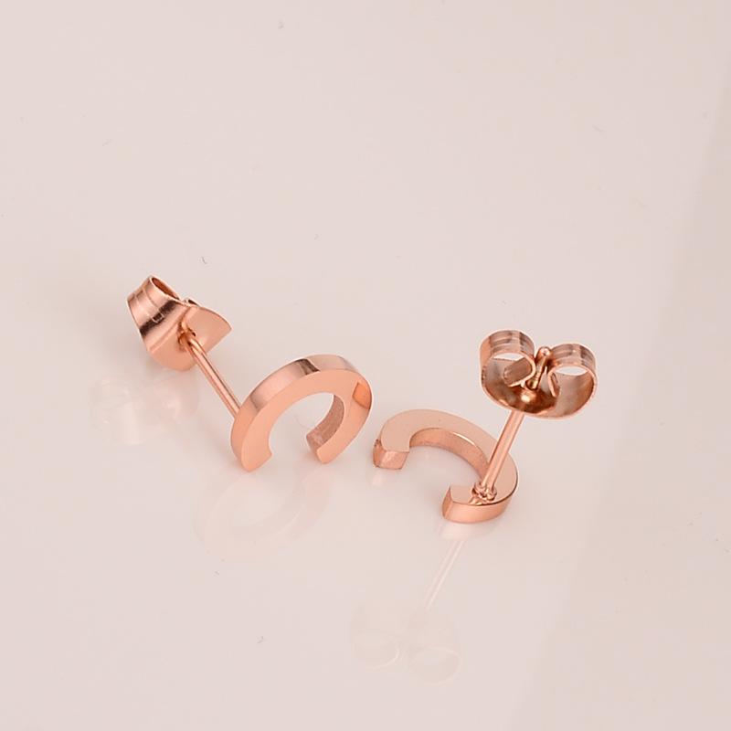 

2020 New Trend Stud Earrings for Women Stainless Steel Initial Name Earrings With Charms Jewelry Christmas Gifts