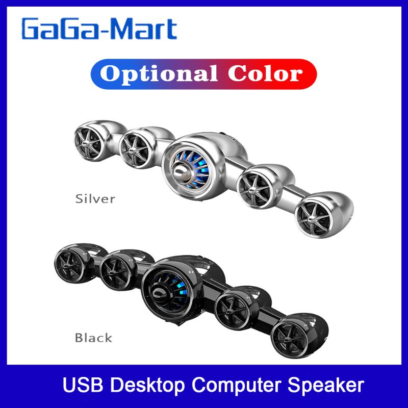 

D-219 USB Desktop Computer Speaker Mini Aircraft Shape AUX Soundbar Home Subwoofer Stereo Sound Speaker