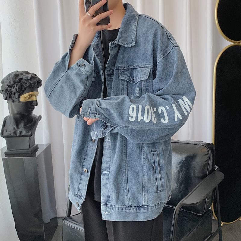 

Buttons Jacket Men Style Casual Denim Top Mens Jacket Streetwear Hip Hop Kpop Clothes Denim Men Clothing Jackets BG50JS, Style1