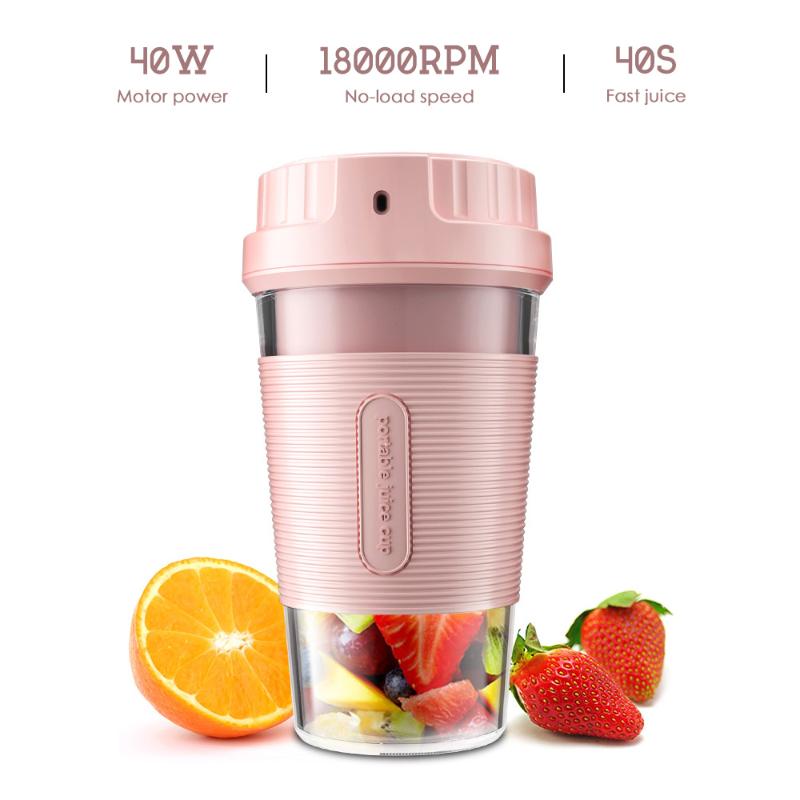 

XEOLEO USB Blender Portable juicer blender Smoothie maker Sports Drink cup Outdoor hand juicer extractor gift students 250ml