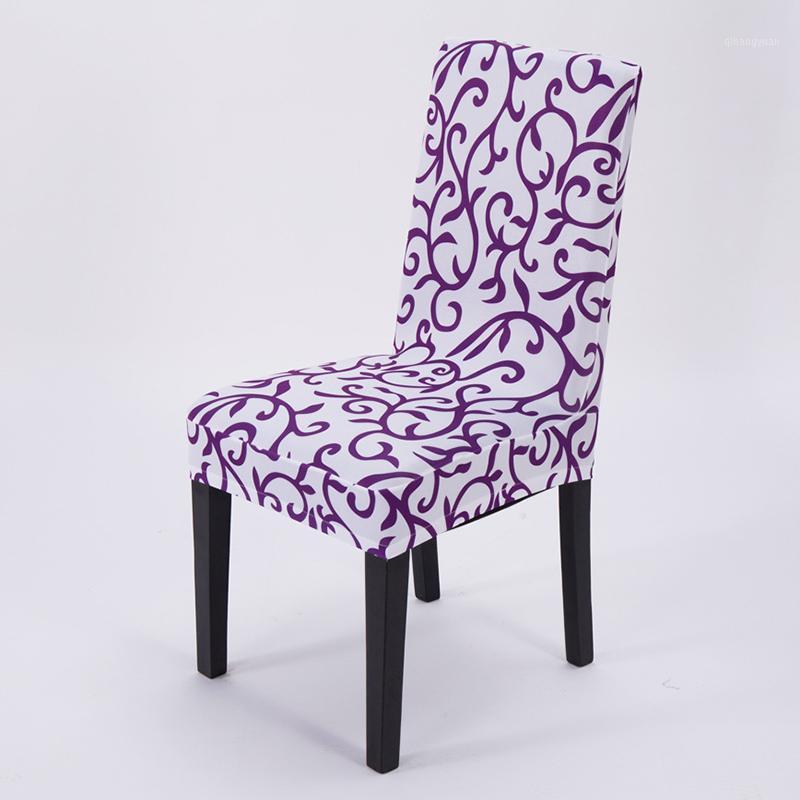 

1pc Printed Chair Cover Elastic Seat Chair Covers Removable Washable Stretch Banquet Hotel Dining Room Arm Office Cover1