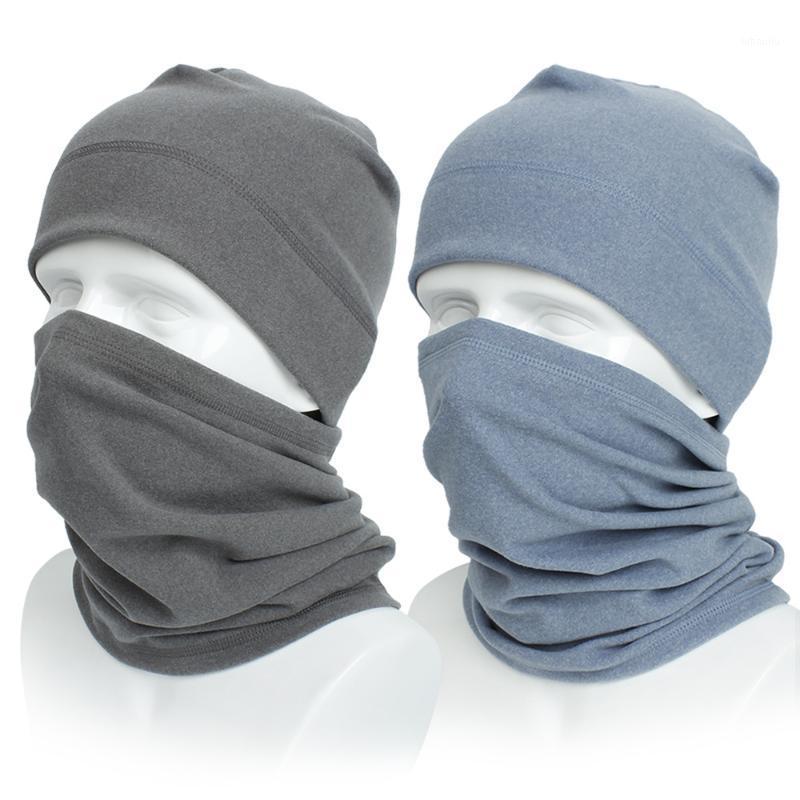

Fast Dropshipping Autumn Winter Men and Women Warm Collar Outdoor Windproof Cold Fleece Sports Riding Hat Bib Set 9 Colors1