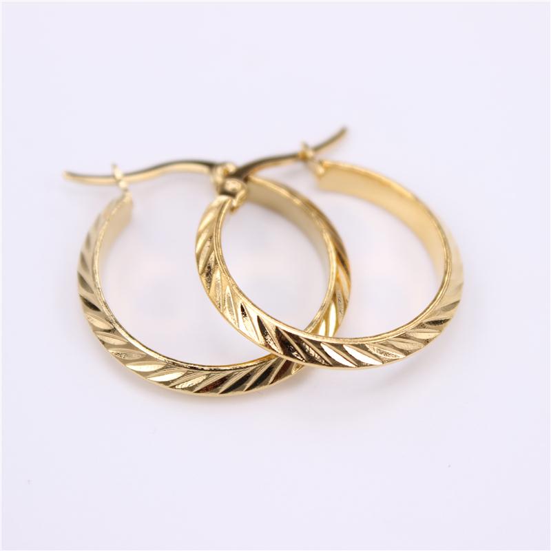 

Holiday dress party gifts Stainless steel Hoop earrings Exquisite travel Casual 4 options Prom Fashion Gift LH862