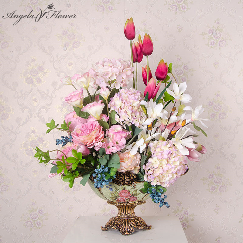 

DIY Wedding props table flower with vase wedding table home decor signboard welcome area desktop artificial flower ball 1 set, 04