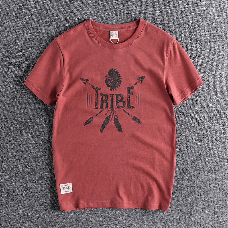 

2021 New Men Clothing Harajuku Letter Printed t Shirt High Quality Solid Casual Cotton Men's Tees Rbqx, As shown