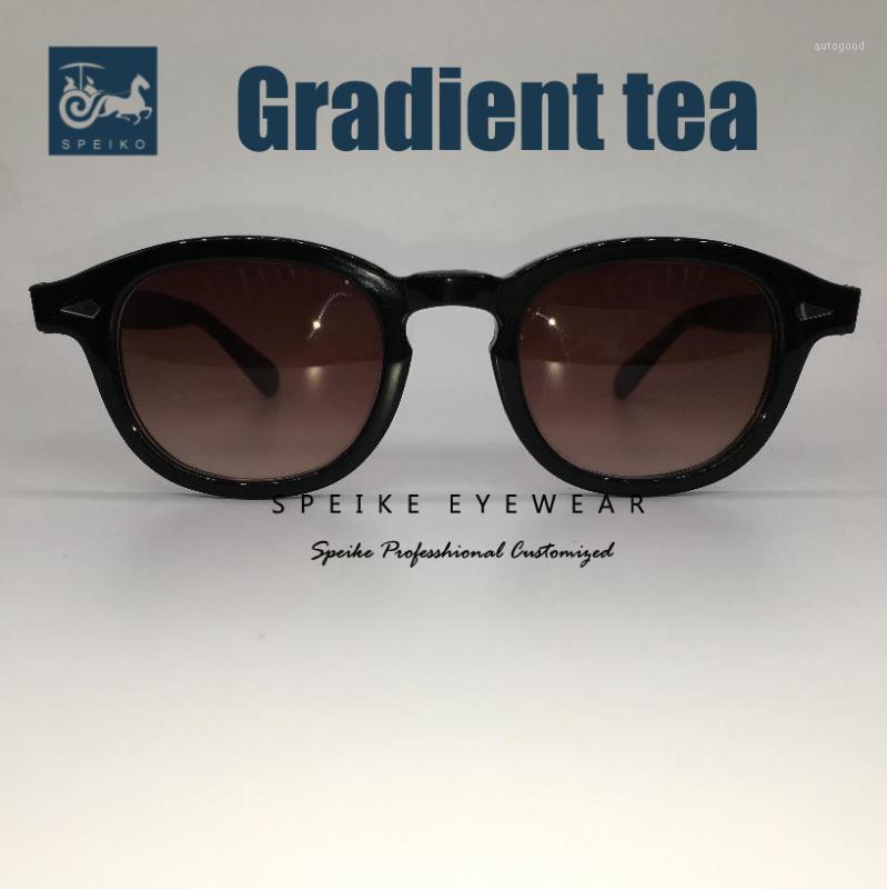 

Sunglasses SPEIKE Customized Vintage Gradient Johnny Depp Lemtosh Style Retro Brown Glasses Can Be Myopia Sunglasses1