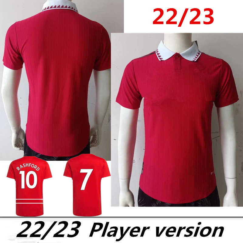 

player version 22 23 soccer jersey ERIKSON MARTINEZ SANCHO VARANE GREENWOOD RASHFORD football shirts 2022 2023 men MANCHESTERS B.FERNANDES
