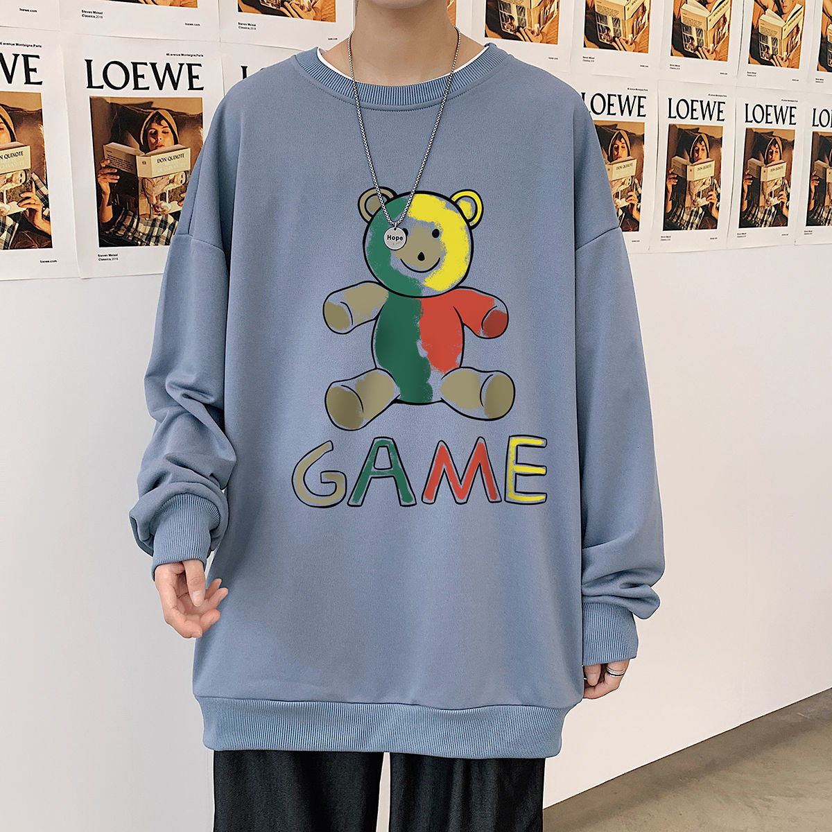 

2021 Fashion Funny Printed Men Hoodies Autumn New Men' Hooded Sweatshirts 4 Colors Man Streetwear Casual Pullovers 2f71, Yellow