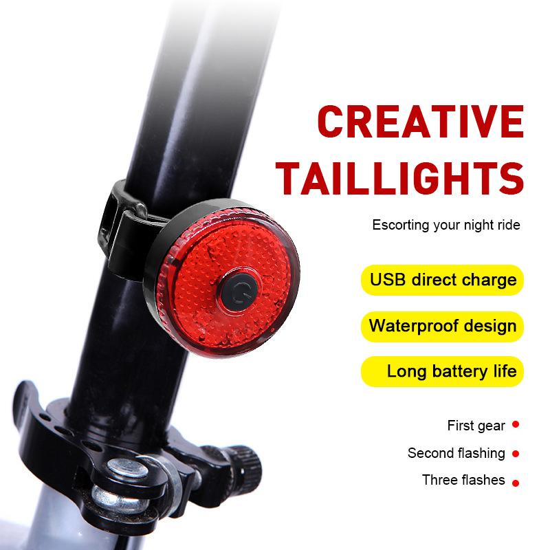 

Bike Light Usb Chargeable Mini LED Bicycle Tail Light IPX4 Waterproof Safety Warning Cycling Lamp Cycing Bicycle Accessories