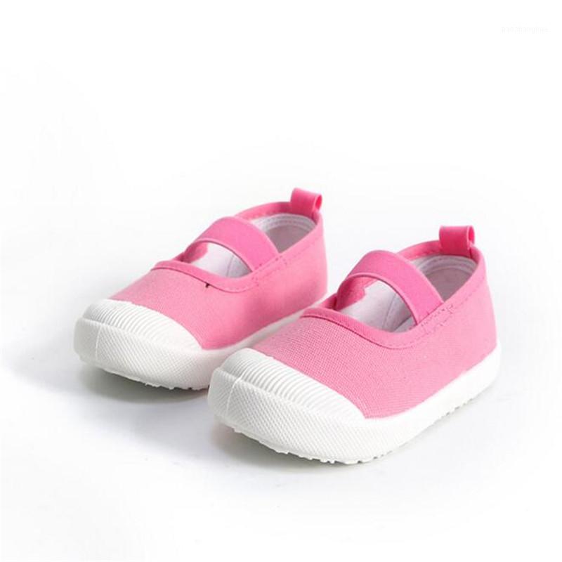 

MHYONS 2020 Spring Autumn Baby Girls Shoes Kids Canvas Shoes Children's Casual Sneakers Candy Color Flowers For Girls EU 21-301, White