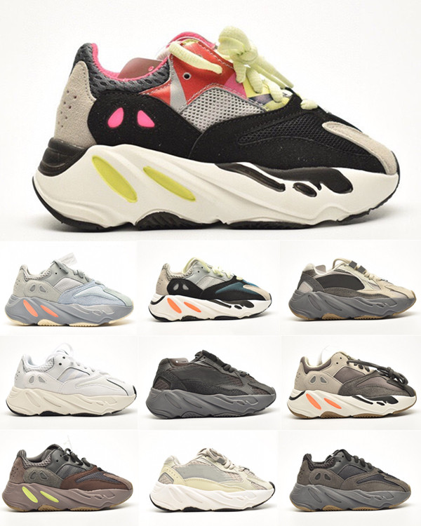 

Vanta Infant Kanye Kids Running Shoes Utility Black Analog Inertia Static Magnet Sneaker Wave Runner Lifestyle Children Chunky Trainers, Extra double box fee