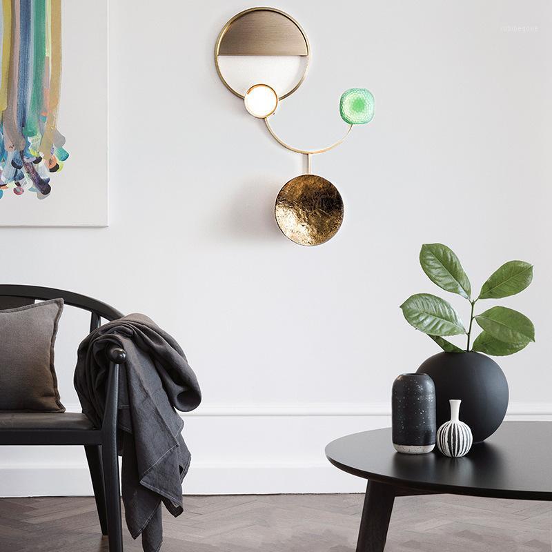 

nordice deco maison mirror light crystal dining room living room bedside monkey lamp cabecero de cama1