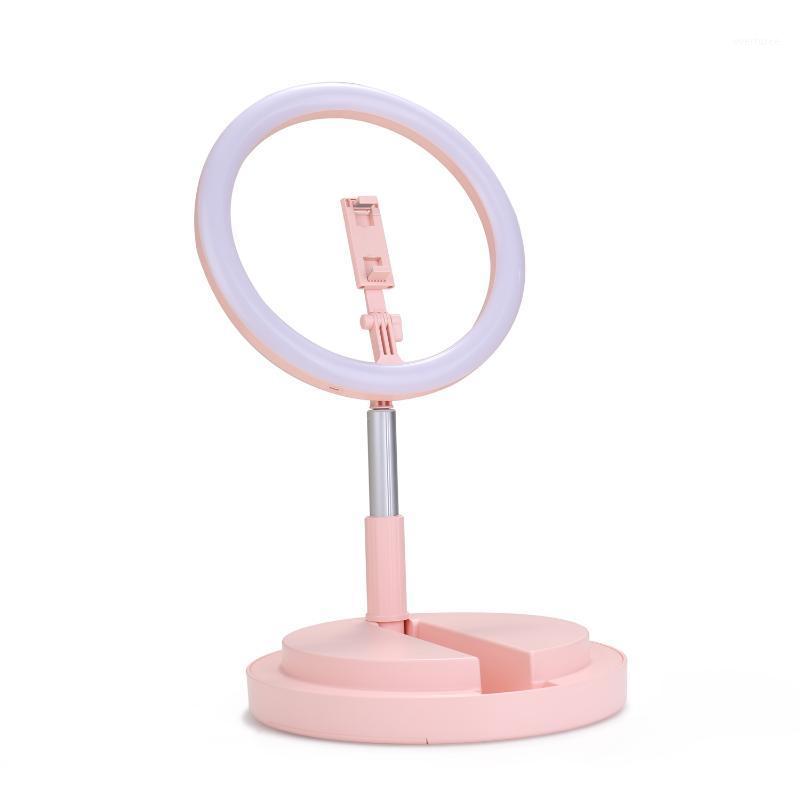 

290mm USB Interface Dimmable LED Selfie Round Light 3 Lighting Modes Phone Photography Video Makeup Lamp With Phone Clip1
