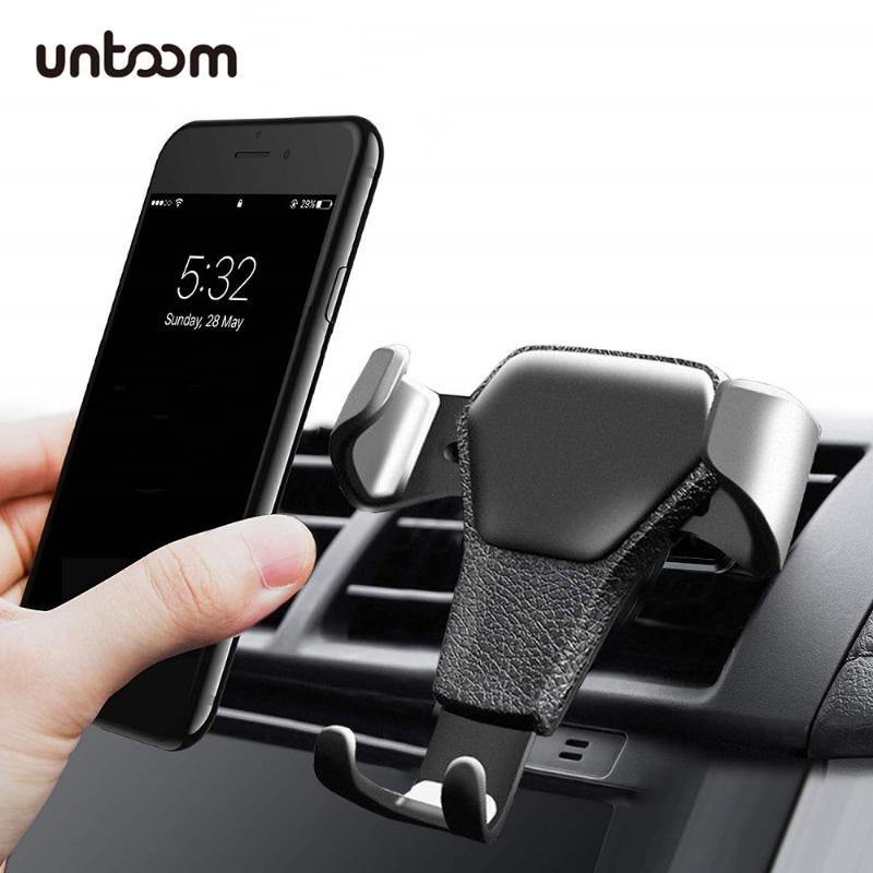 

Gravity Car Phone Holder for X Xs Xr 8 7 Plus Car Air Vent Mount Stand No Magnetic Mobile Phone Holder for, Black
