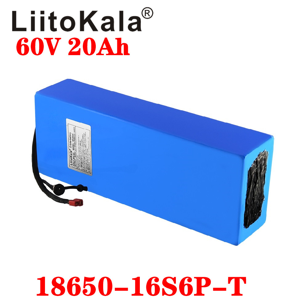 

LiitoKala 60V ebike battery PACK 67.2V 20Ah lithium ion bicycle batterIES 1500W electric scooter CELLS