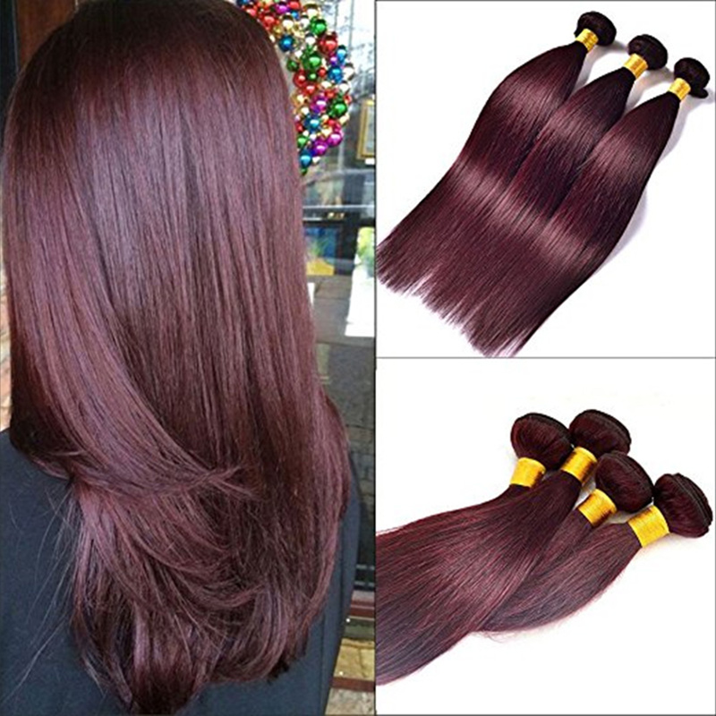 

CE certificated Elibess Brand Wholesale Distributors Human Hair Weave 10A brazilian hair color 99j Bug human hair weave 3bundles