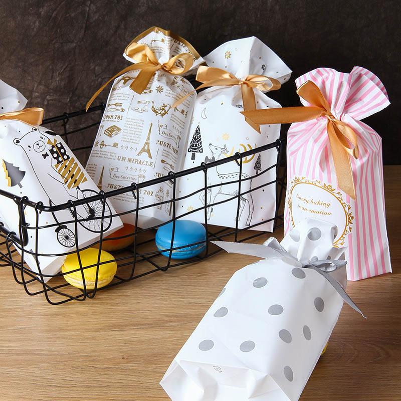 

Santa Sacks Christmas Candy Bag Elk Drawstring Gift Bag Christmas Decorations Biscuit Packaging Bags Party 2020 Supply