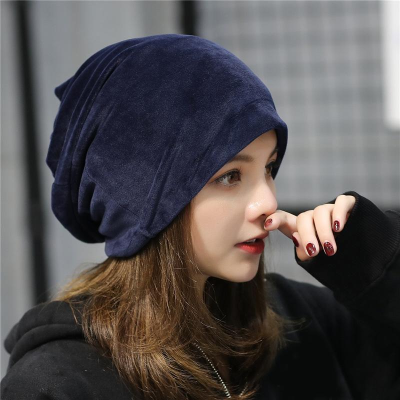 

Casual Ponytail Beanie Women Mens Skullies & Beanie Autumn Winter Velvet Warm Ski Caps Hat