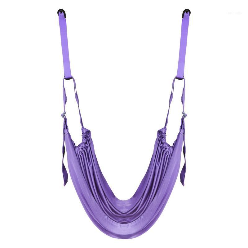 

Aerial Yoga Hammock Set for Open Hip Stretch Auxiliary With Inverted Rope Pull Stretch Belt Splits Lower Waist Training Belt1, Green