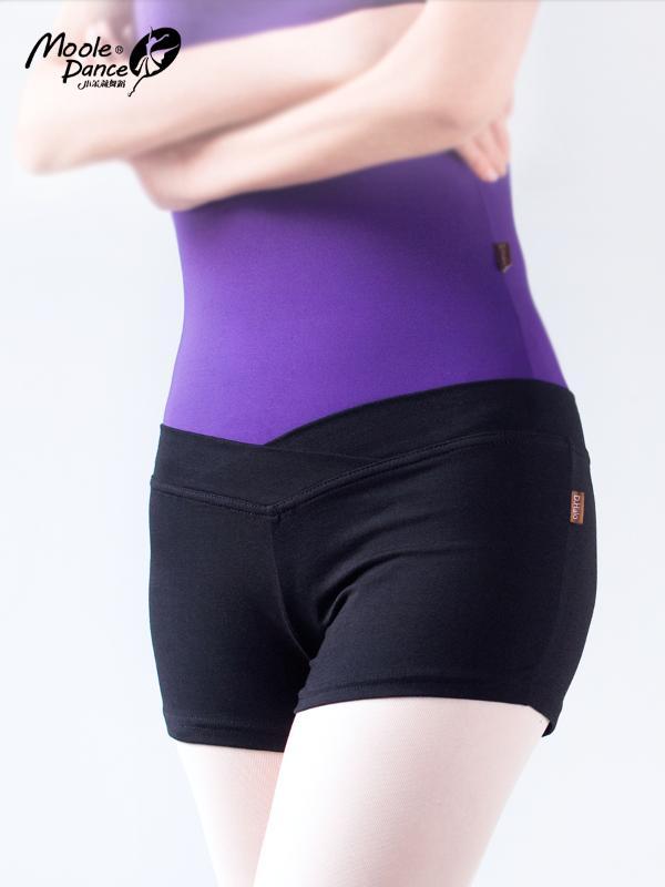 

Dance Practice Clothing Adult Women Ballet Exercise Shorts Tight Body Suit Gymnastics Shorts Practice Wear Pants Girl Short, Black