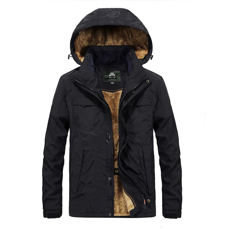 

TANG 2020 Men Waterproof Clothes New Mens Casual Hooded Jacket Winter Brand Men's Windbreaker Coat Male Asian Size, Black