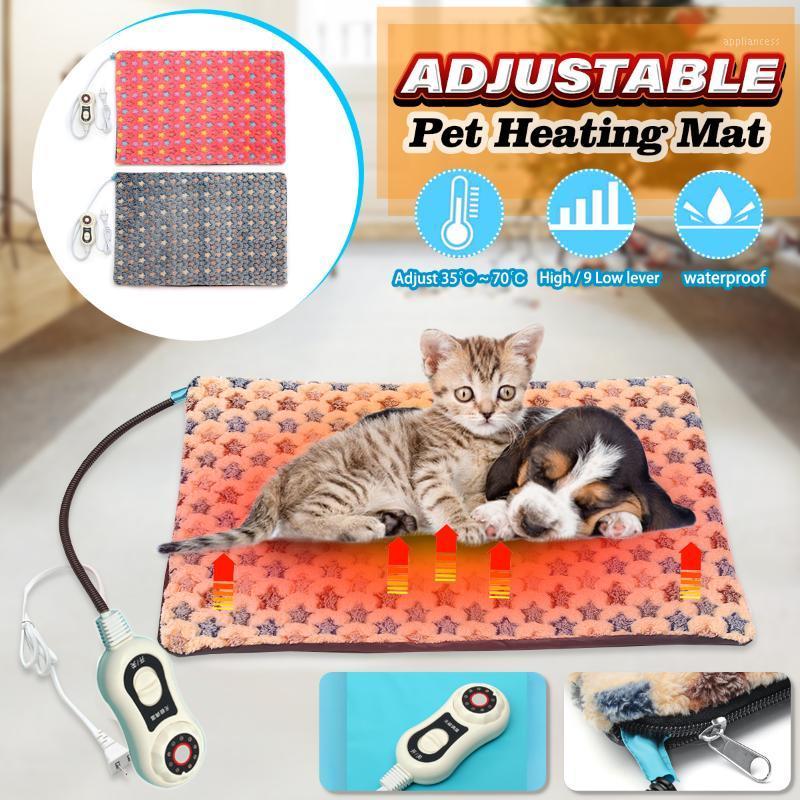 

40x60cm 10 Level Pet Dog Cat Waterproof Electric Heating Pad Body Winter Warmer Mat Bed Blanket Animals Heater Random sent1