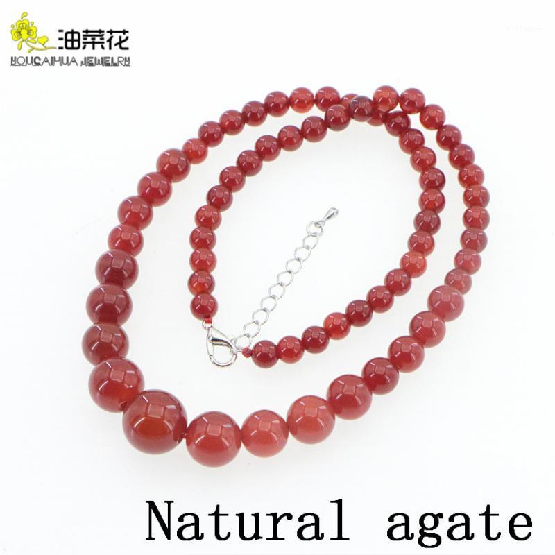 

High Quality Fashion Charm Natural Stone Agates Jades Necklace 6 Styles Jewelry Women Girls Wedding Christmas Gifts Wholesale1