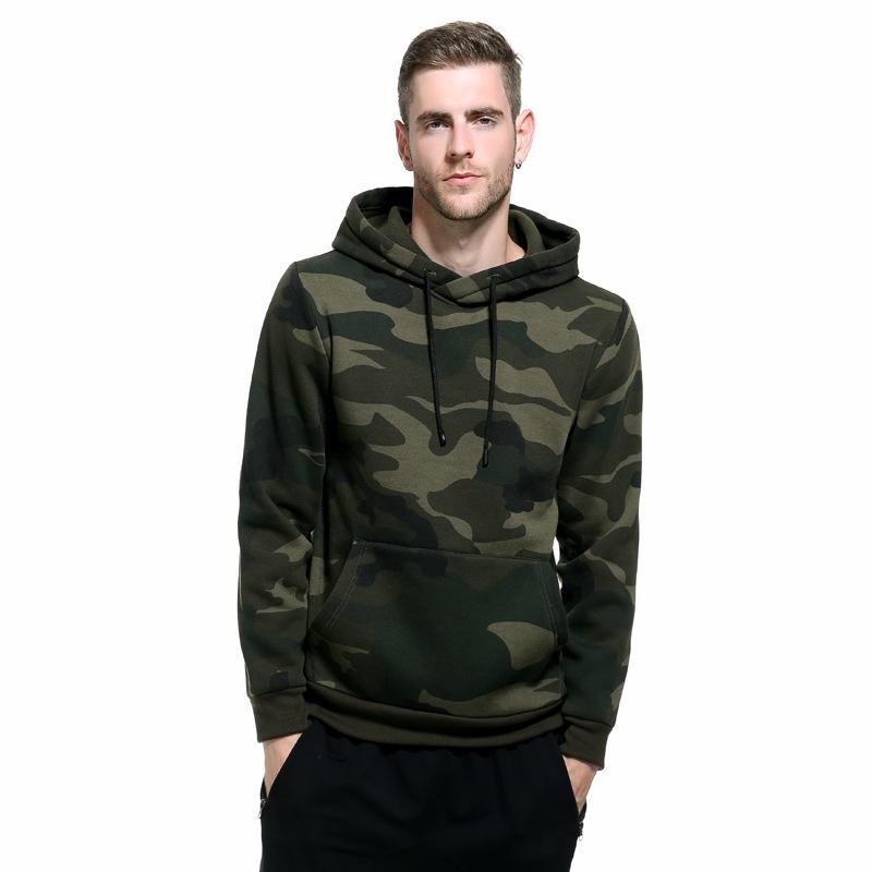 

Sweater Men' National Style Hooded Coat Autumn Winter Camouflage Sports Hoodies Loose Casual Large Size Tide Brand Shirts Tops, Army green