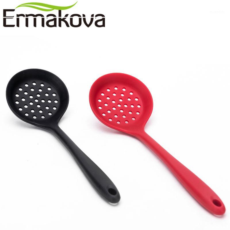 

ERMAKOVA 1 Pc Silicone Slotted Skimmer Spatula Silicone Slotted Spoon Skimmer Spoon Strainer Ladle with Long Handle1