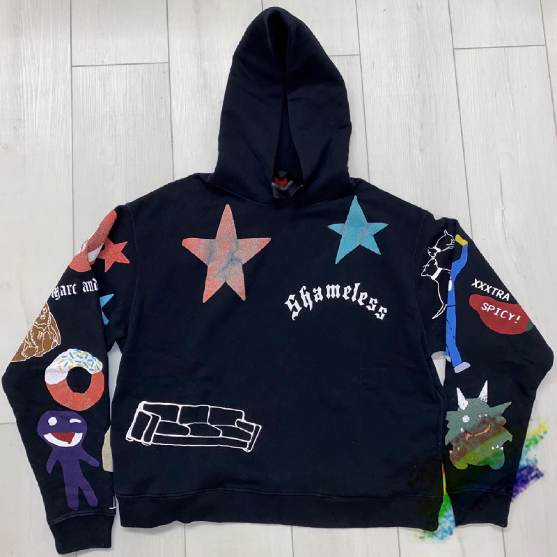 

Hoodies men women 1 high quality Hoodie Hooded 2colors, Black